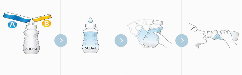 쿨프렙액 500mL 만드는 법 이미지