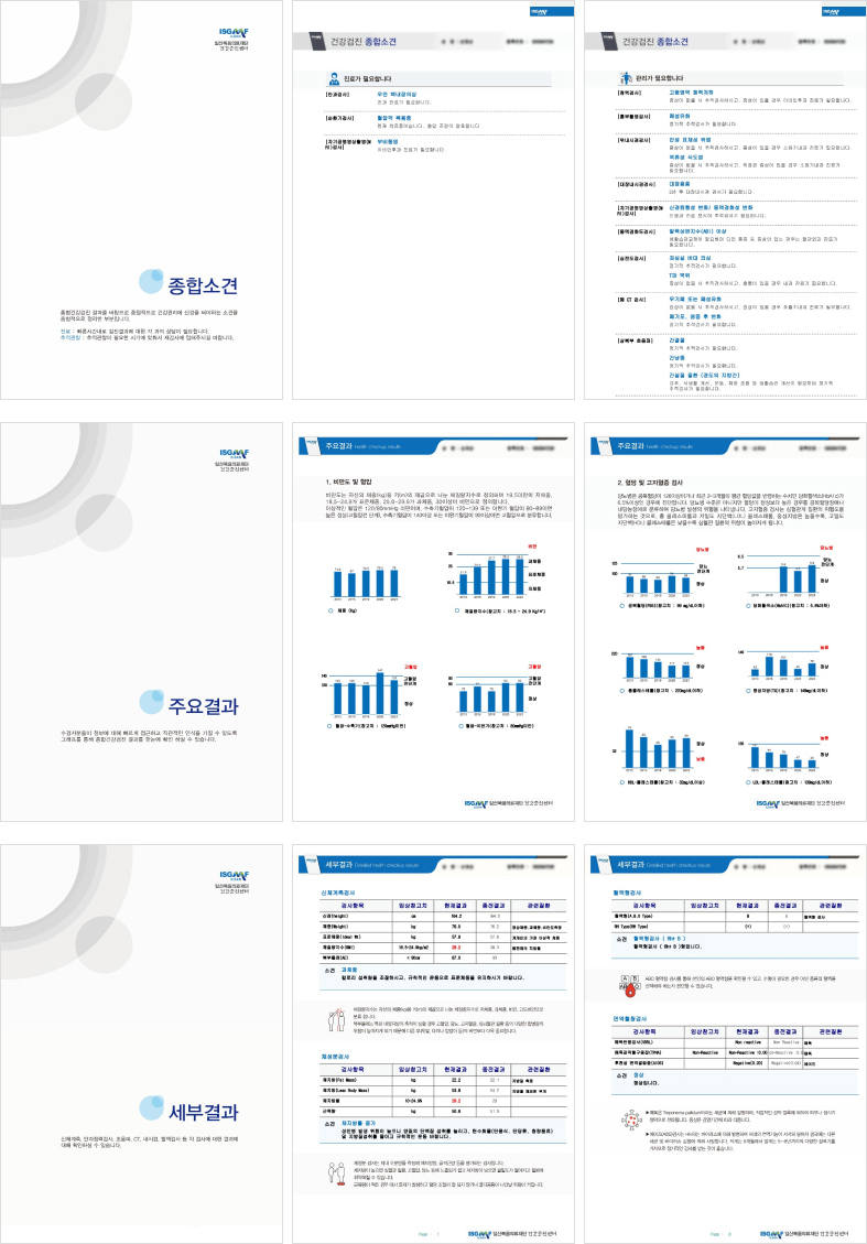 종합검사 결과지 이미지